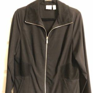 Chico's Zenergy Zipper Black Jacket Size 2